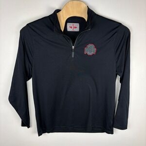 Campus Classics Ohio State Buckeyes Quarter Zip Pullover Sweatshirt Mens XL